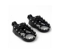 (Black) MX Foot Pegs Motorcycle Wide Fat Footpegs Bobber 360 Roating Rear Footrests For Harley Dyna Fatboy Sportster Iron 883 Street