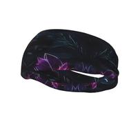 Black Mystery Basketball Fitness Elastic Headband, Unisex Sports Headband, Sports Running Cycling Yoga Sweat-Absorbent Band,