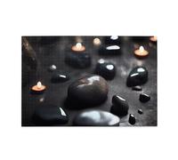 Black Mystery Heart Stone Adult Wooden Jigsaw Puzzle 1000 Pieces for The Perfect Visual Feast! 1000pcs