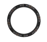 Black Mystery Heart Stone Car Steering Wheel Cover - Automotive Accessories for All Kinds of Cars, Hard-Wearing Protective Cover with Non-Slip Lining.