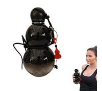 Black Myth Bottle, Bottle Gourd, Chinese Style Water Bottle, 800ml Gourd Water Bottle, Wu Kong Sun-Gourd Water Bottle, Black M-YTH Monkey King Game Fan (Black)