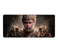 Black Myth Gaming Mouse Pad, Large Gaming and Animation Peripheral Products, Large Keyboard and Mouse Desk Mat for Home Bedroom and Gaming Room(11,31 * 16IN)