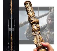 Black Myth Martial Arts Staffs 5.6FT Monkey King Staff, 1:1 Replica Extendable, Black Mythology Toy, Game Collection, Room Decoration Gift