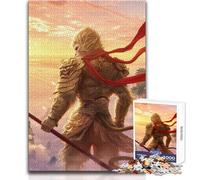 Black Myth Wukong Sunset 1000 Piece Jigsaw Puzzles for Adults Teenagers Creative Problem Solving Game Heartfelt Memorable Gift Idea Size 38x52cm