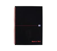 Black n Red Book Wirebound 90gsm Quadrille 5mm 140pp A4 - 100080201