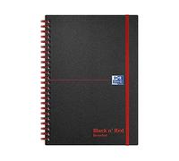 Black n' Red A5 Recycled Twinwire Poly Cover Notebook - Black/Red
