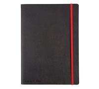 OXFORD Journal Black n' Red B5 Ruled Casebound Cardboard Soft Cover Black, Red 144 Pages