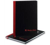 Black n Red Book Casebound 90gsm Ruled 192pp A6 - 100080429