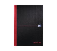 Oxford Black n Red Book Casebound 90gsm Narrow Ruled 192 pages A4 Ref F66173 [Pack of 5]