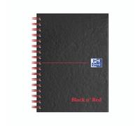 Black N Red Hb Wire Rule Ntbk A6 PK5