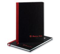 Oxford Black n Red Notebook A4 Hardback Casebound Ruled With Single Cash 192 Pages (Pack 5) 100080537