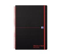 Black n' Red Wirebound Recycled Polypropylene Notebook 140 Pages A4 (Pack of 5) 100080167
