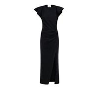 Black Nadela Dress with Front Split - female - Isabel Marant - Midi Dresses - Black - XS - Dresses XS