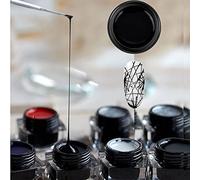 Black Nail Spider Gel Polish Kit Spider Gel Paint For Nail Art Polish Thin Brush Spider Nail Gel Art Paint For Nails Uv Led Nail Polish Drawing Painting Black White Gel Nail Polish Kit