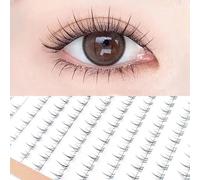 Black Naturally Lower Eyelashes, Softens Eyelash Clusters, Long-Lasting Dramatic False Lashes, Reusable Makeup Tool