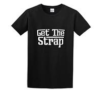 Black Navy 50 Cent Get The Strap Cool Casual Pride Fashion Mens 100% Cotton Short Sleeve Tshirt Size XL