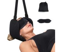 Black Neck Decompression Strap - Neck Decompression Devices for Pinched Nerve Neck Relief, Neck Strap Cervical Traction Device, Y Strap Neck Chiropractor Pull Device, Cervical Traction Device