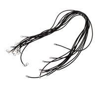 Black Necklace Rope Cord Rubber With Clasp 10 Pieces Jewelry Necklace String Chains For Making Womens Necklaces Necklaces For Teen Girls Cute Cute Stuff Teen Girls Jewelry Cheap Men Mens