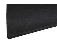 Black Neoprene Plain Sponge/Foam Rubber Sheet 250MM X 250MM X 3MM Thick