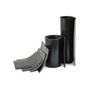 Black Neoprene Rubber Sheet 1mm thick: Size A3 (420mm x 297mm)