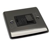 Black Nickel 13a Switched Fuse Spur - Definition Range D38BN