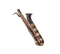 Black Nickel Body Baritone Saxophone In Eb Key Hand Carved Beginner Saxophone