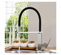 Black Nickel Brushed Kitchen Faucet - Pull Down Mixer Tap Swivel Spout Modern Design Easy Install Perfect for Sink Home & Commercial Use
