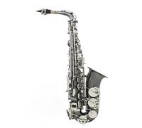 Black Nickel Plating Alto Saxophone E Flat Musical Woodwind Instrument(Saxophone set)