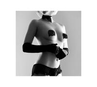 Black nipple covers offered by bijoux burlesques, Size Unique size, Poids 0.048 Kg, Color Black