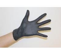 Black Nitrile Gloves - Powder Free - 100 Gloves - Disposable Gloves (Small)