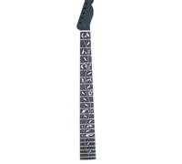 Black Nitrocellulose Paint Matte Style Guitar Neck RoseWood Vine Inlay