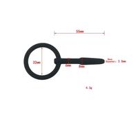 (black, NO.2) Soft Silicone Stretching Urethral Dilator Male Gay Sounding Penis Insert Plug Sound Catheter Tube BDSM Sex Toys for Men