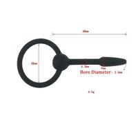 (black, NO.3) Soft Silicone Stretching Urethral Dilator Male Gay Sounding Penis Insert Plug Sound Catheter Tube BDSM Sex Toys for Men