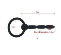 (black, NO.4) Soft Silicone Stretching Urethral Dilator Male Gay Sounding Penis Insert Plug Sound Catheter Tube BDSM Sex Toys for Men