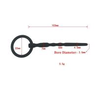 (black, NO.6) Soft Silicone Stretching Urethral Dilator Male Gay Sounding Penis Insert Plug Sound Catheter Tube BDSM Sex Toys for Men