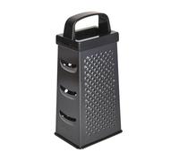 Black Non-Stick 17cm Four Sided Box Grater Kitchencraft Black One Size