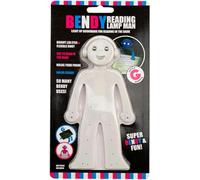 Black Nore Gifts Bendy Man Novelty Reading Lamp - White: Fun and Flexible Light Companion for Reading Adventures!