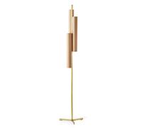 Black Note Triplet Floor LED floor lamp LZF Lamps Gold metal, beech - LZF BKN TR P GD LED 22