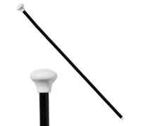 Black Novelty Cane with White Tip Fancy Dress Costume Prop 81cm Sounding Stick