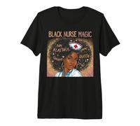 Black Nurse Magic African American Nursing Afro Black Women Premium T-Shirt