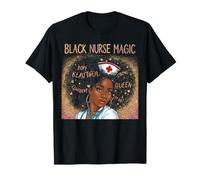 Black Nurse Magic African American Nursing Afro Black Women T-Shirt