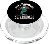 Black Nurses Are Superheroes Appreciation Gift Nursing PopSockets PopGrip for MagSafe
