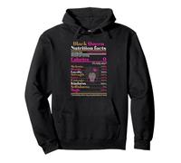 Black Nutrition Facts Black Queens t Black Queen Nutritional Pullover Hoodie
