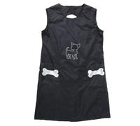 Black Nylon Apron PET Cosmetologist Clothes Waterproof for Dog Grooming | Practical Protective Workwear, Comfortable Salon Apron, Suitable for PET Bathing and Nail Cutting Tasks