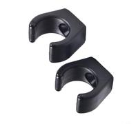 Black Nylon Boat Hook Clamp 26x32mm Marine Ladder Clip for 24mm Tube Yacht Deck Storage Holder Tidy Accessory Fits Telescopic Ladder(2pcs)