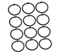 Black Nylon Elastic Hair Ties Ponytail Holders 100pcs for Women