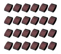 Black Nylon Fiber Felt Gliders 24 Pieces With Fastener For Swing Chairs Tables Sofas Custom Floor Protectors To Stop Scratches And Lower Noise On Hardwood For Tile Linoleum In Living Room Or Workspace