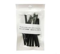 Black Nylon Grommet Replacement Tubes 15Pcs Assorted | 15-piece mixed set, various diameters 3.2-4.0mm, lengths 15-35mm, prevents string breakage, black nylon