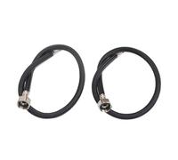 Black Nylon Plumbing Hose for Bathroom 3 8" Faucet Connector Flexible Braided Water Supply Lines for Toilet Sink & WC 50CM Length & Leak Proof