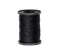 Black Nylon Sewing Threads, 50m Bonded Nylon Rope for Braided、Clothesline、Camping、Upholstery、Luggage、Outdoor